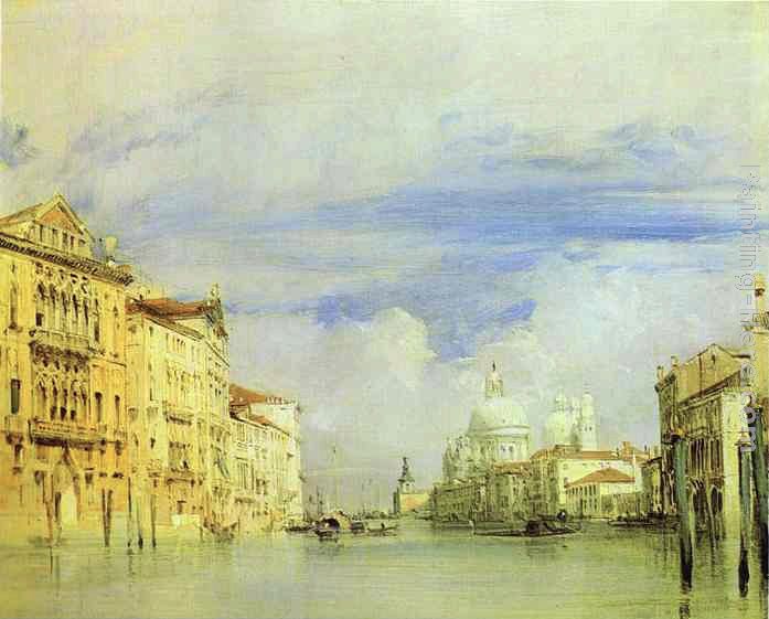 Venice. The Grand Canal. painting - Richard Parkes Bonington Venice. The Grand Canal. art painting